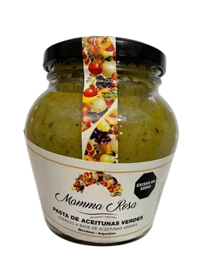 Pasta de Aceitunas Verdes c/Morron 320gr